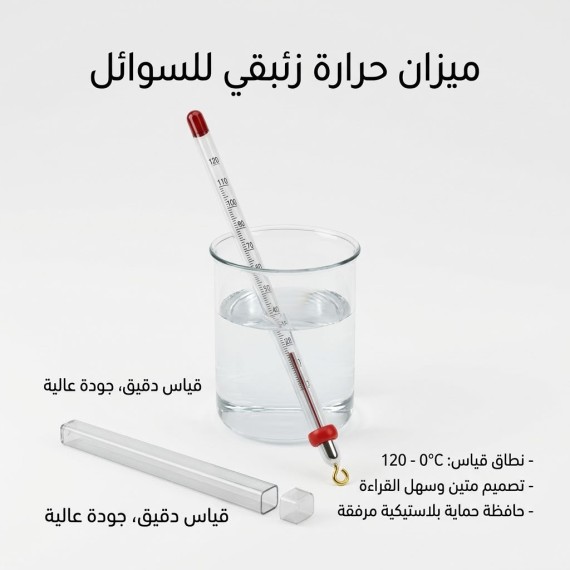 مقياس حرارة زئبقي - لقياس درجة حرارة السوائل
