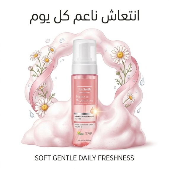 ديب فريش - غسول المناطق الحساسة - فوم - 200 مل