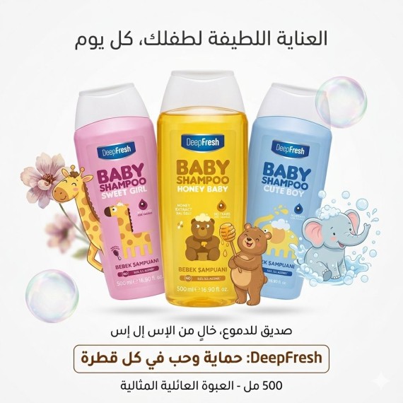 ديب فريش - شامبو اطفال - 500 مل