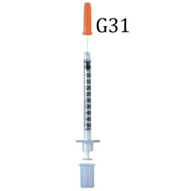 سرنجات - 0.5 مل حجم ابرة 31 - 100 قطعة