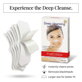 بيور ديرم - لاصقات ازالة الزيوان - ديب كلين - 6 قطع - كوري